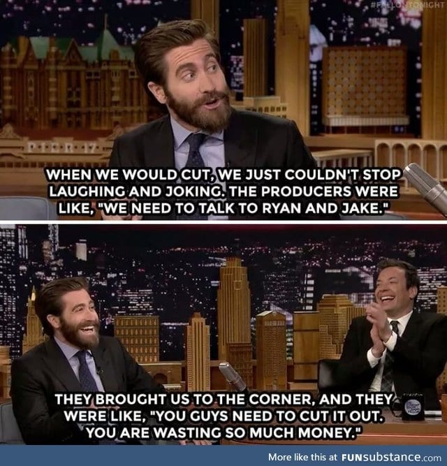 Ryan Reynolds' bromance with Jake Gyllenhaal