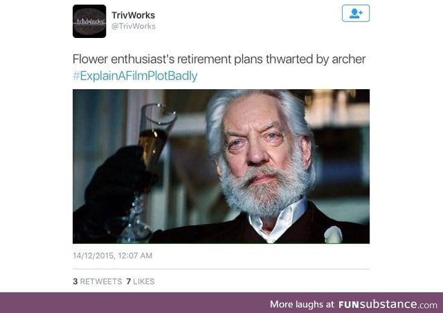 He was just trying to be a florist guys