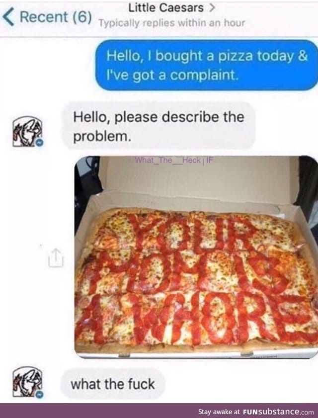 Interesting pizza