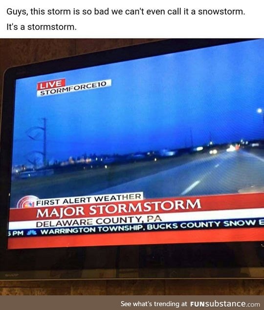 They upgraded this snowstorm