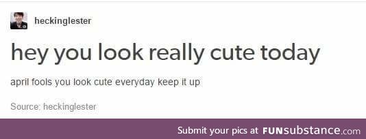 *finger guns and an awkward wink*