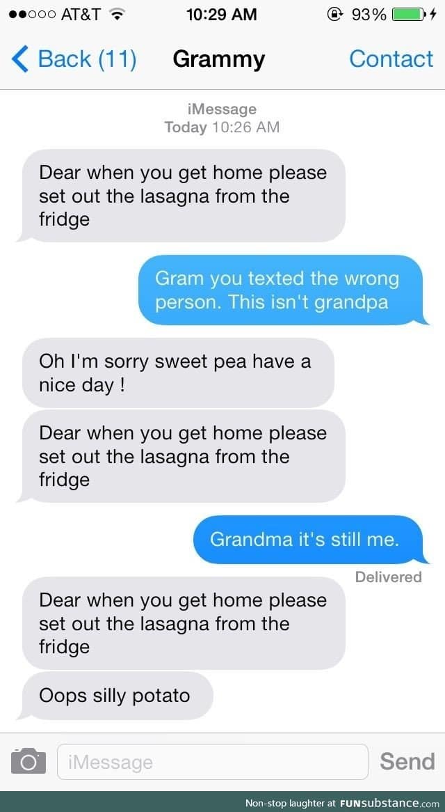 Silly grandma