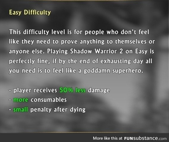 Shadow Warrior 2 understands why people play on "Easy"