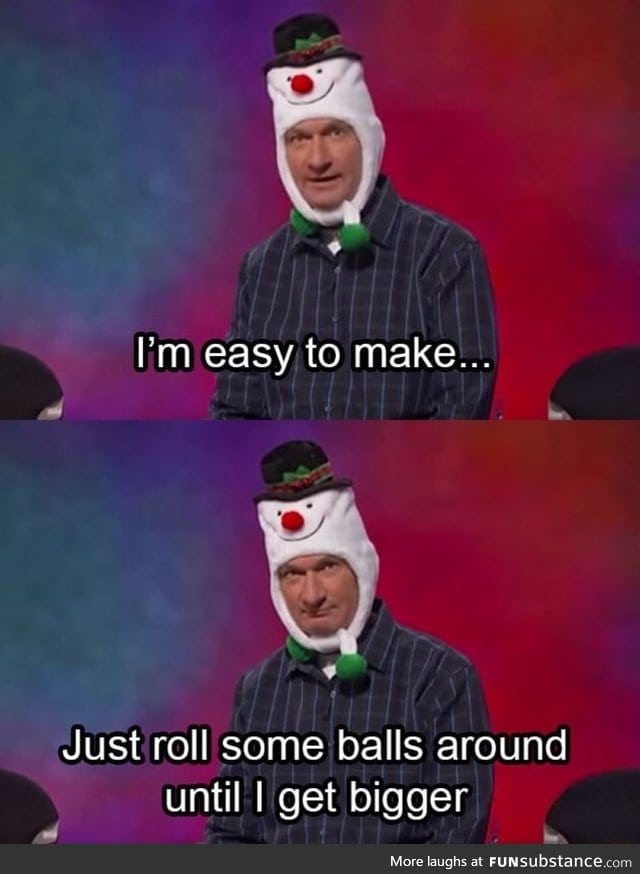 How to make a snowman