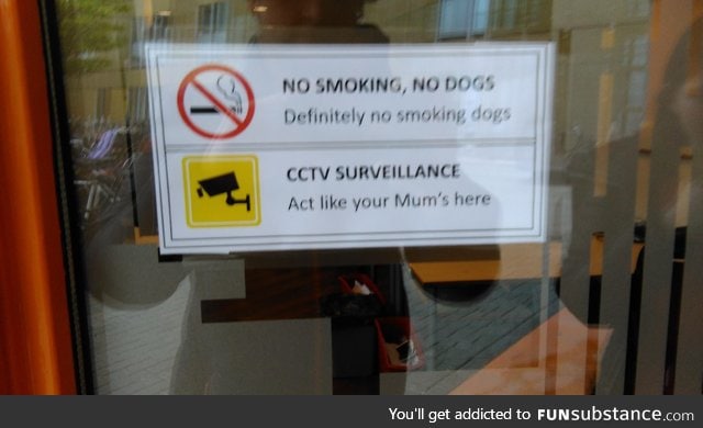 A sign at uni