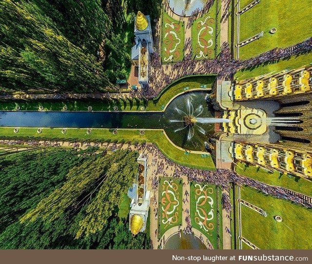 Stunning view of the Peterhof