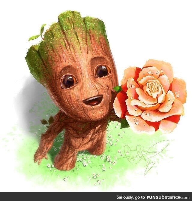 Baby Groot wishes you a great day :)