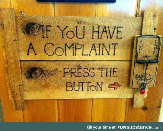 Do you have a complaint?