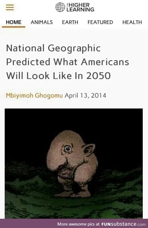 Americans are gonna look quite in 2050