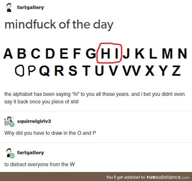 Poor alphabet