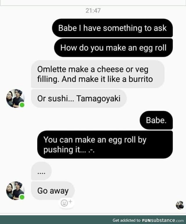 How do you make an egg roll