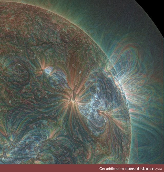 The sun, shot in UV