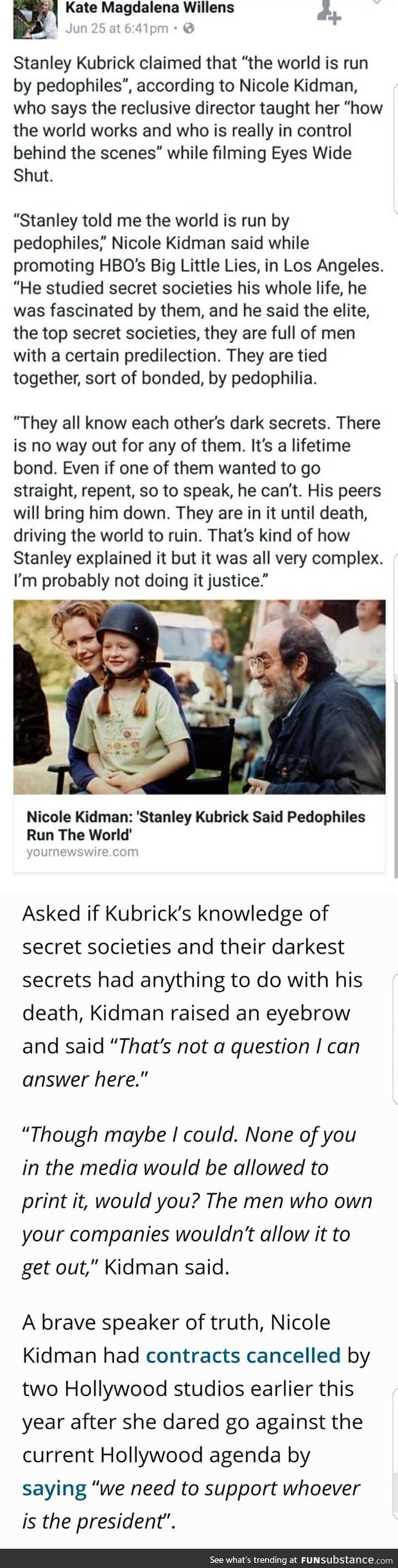 Nicole Kidman speaking the truth
