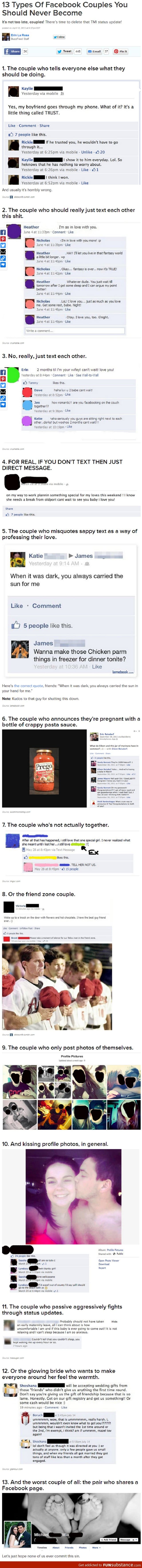 The facebook couple you shouldn't become