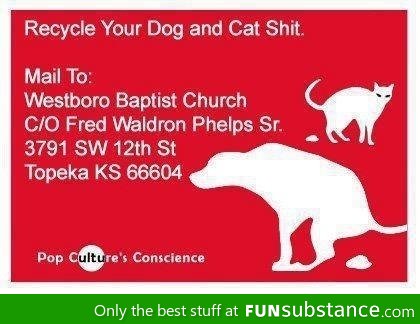 Recycle your dog and cat shit