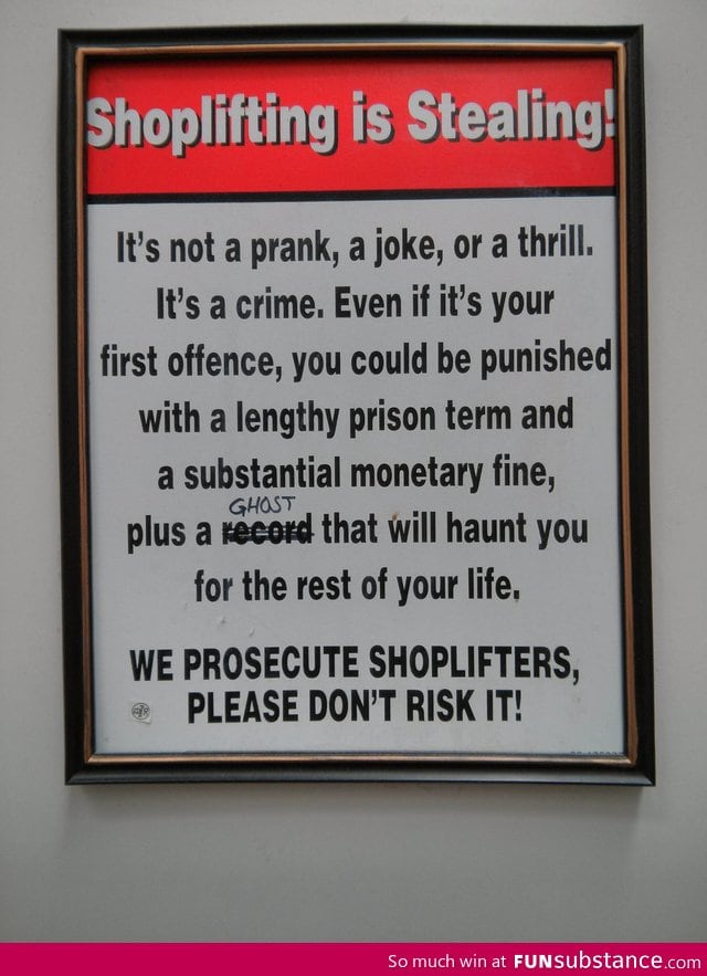 And no one ever stole again