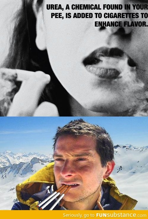 Pee and cigarettes