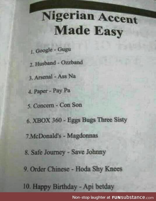 Get the Nigerian accent easily