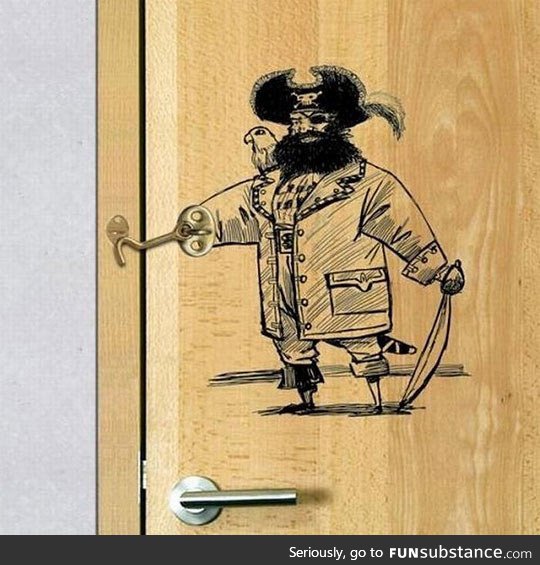 Captain hook keeps your door locked