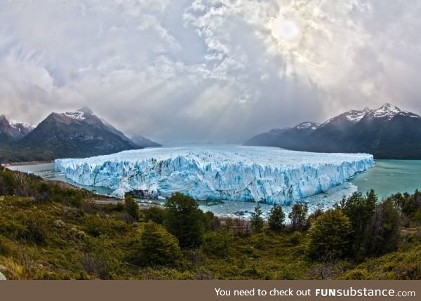 Massive blue ice of Perito Moreno Glacier in Patagonia, Argentina