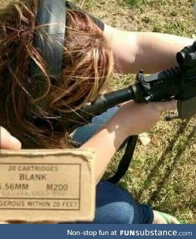 She couldn't hit the target