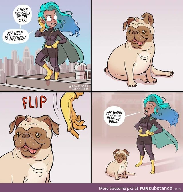 Some heroes wear capes