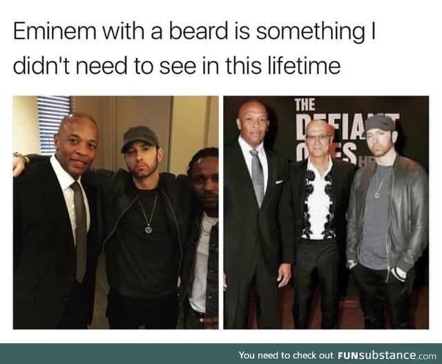 Eminem with beard