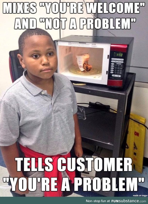 Working customer service on a phone with a slight stutter