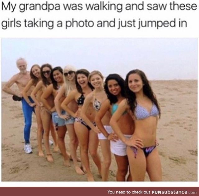 This grandpa has game