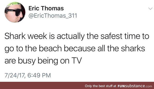 Let's all go to the beach for a good time.
