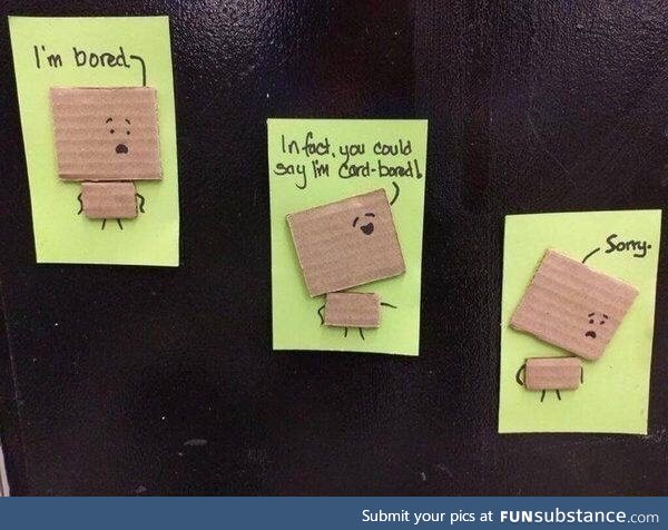 Card board joke