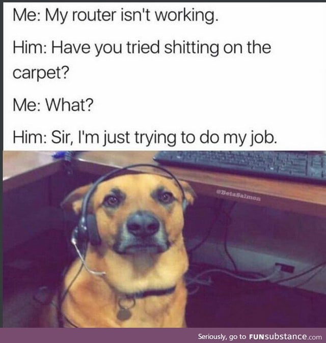 My router is not working