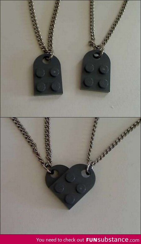 Lego Couple's Necklace