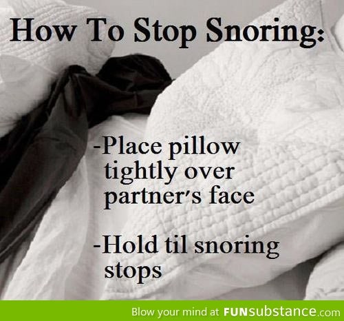 How to stop someone from snoring