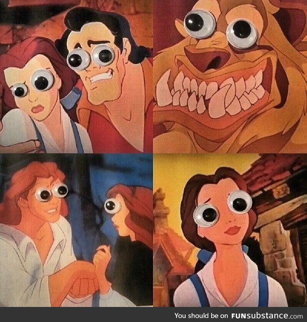 Googly eyes really makes character expressions better