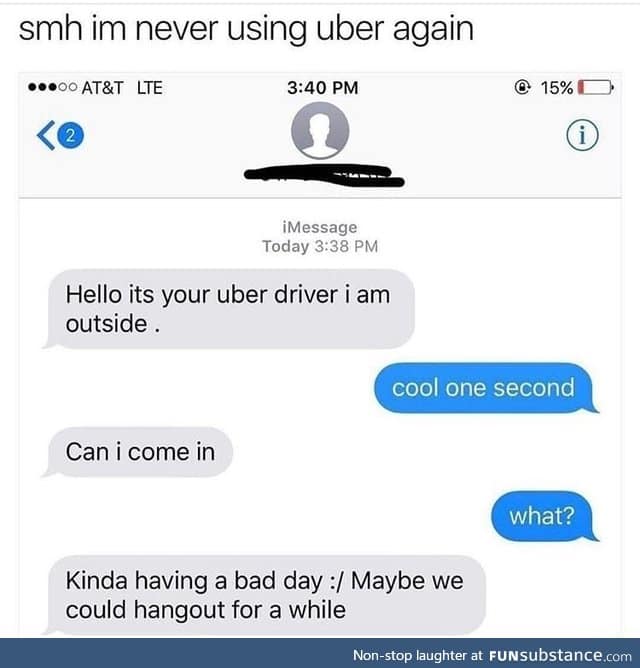 Uber drivers are human too