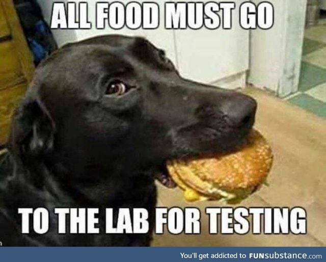 All food must be tested