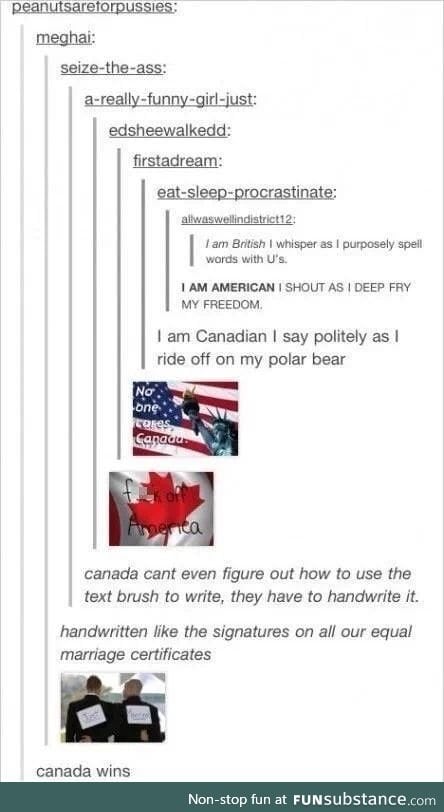 Canada wins