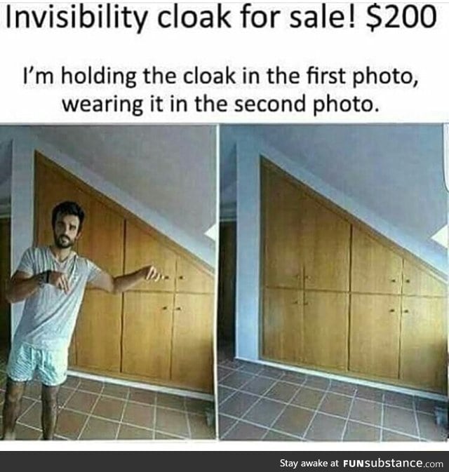 Invisibility cloak for only $200?!