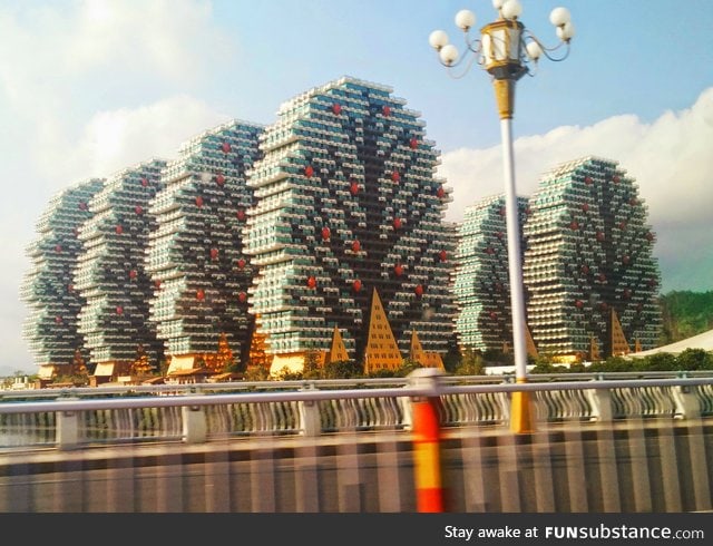 Apartment buildings in Sanya, China