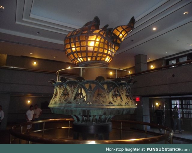 Original torch of the Statue of Liberty