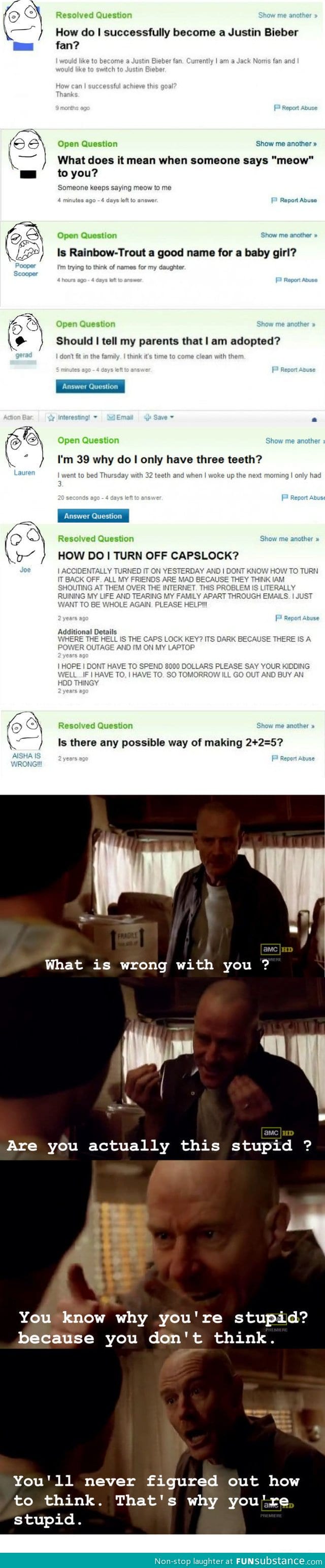 Stupidity level: Maximum