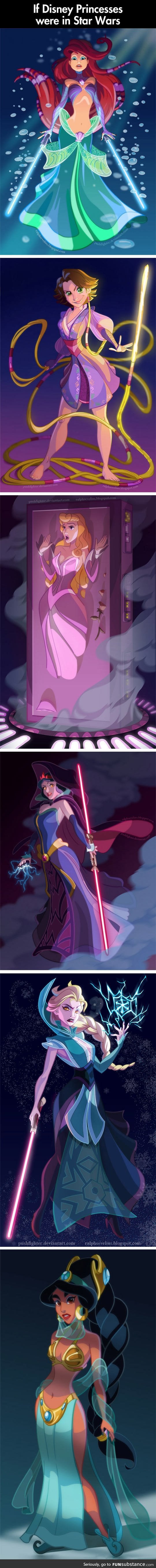 Disney princesses in star wars