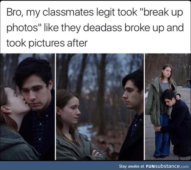 Break up photos