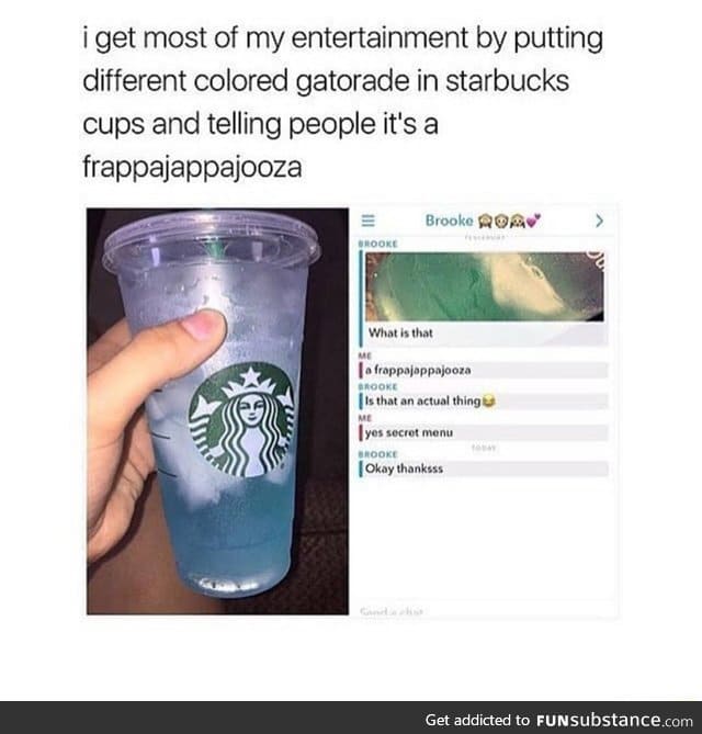 Special Starbucks drink