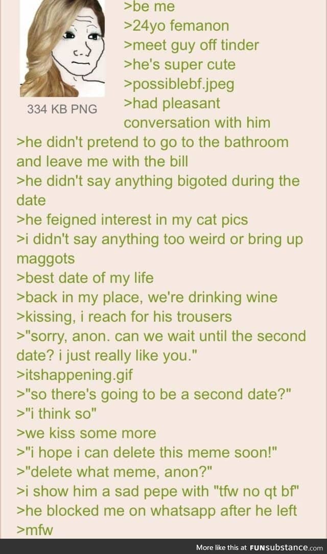 Femanon sucks at dating