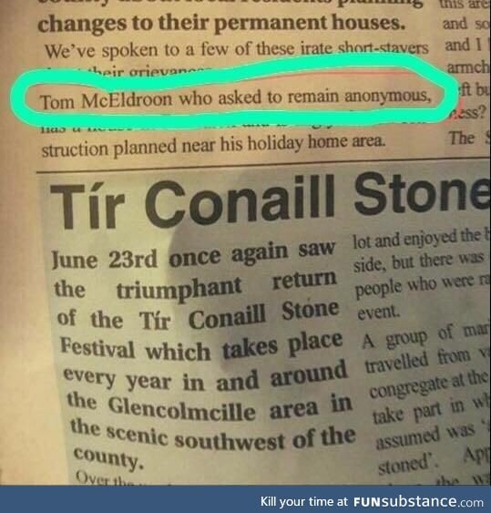 Well who cares about Tom honestly