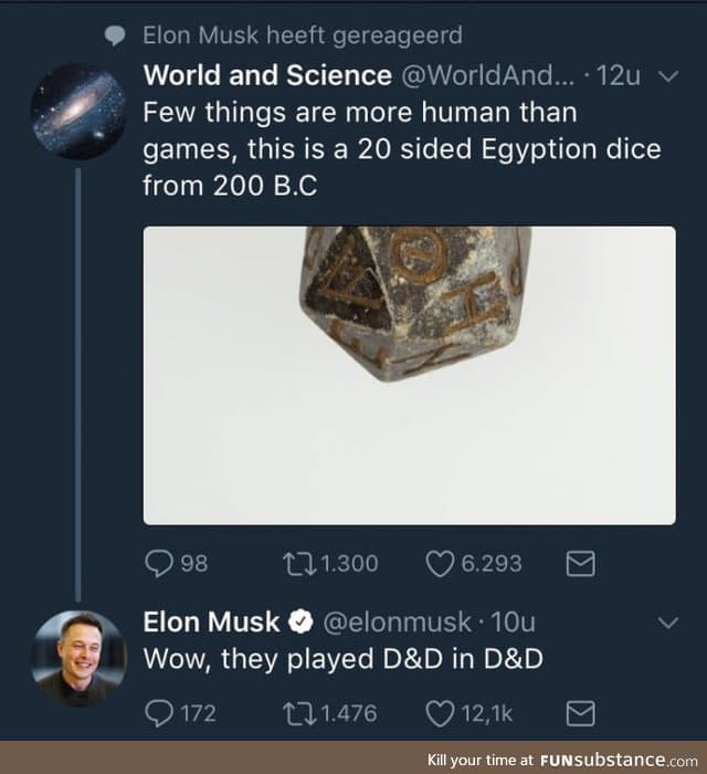 Oh Elon where would we be without you