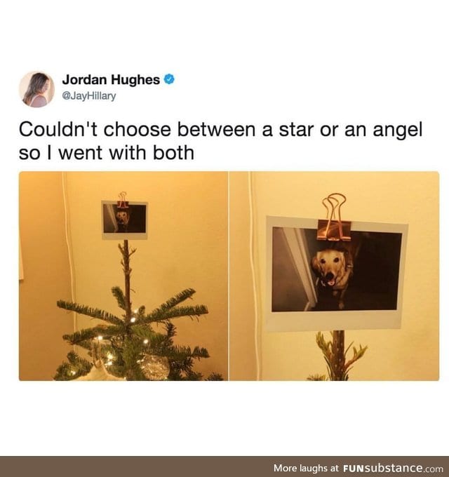 A star and an angel