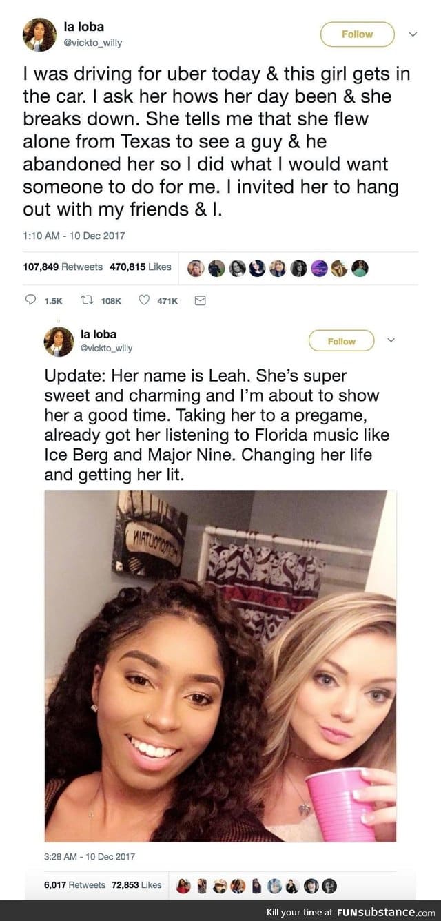 Random acts of wholesomeness are the best